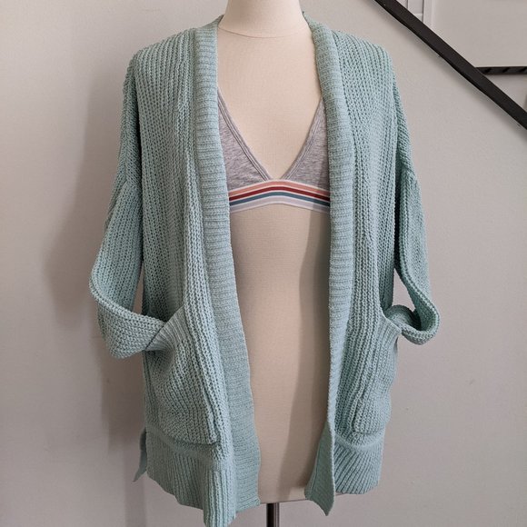 wild fable Sweaters - wild fable Open Cardigan, Mint